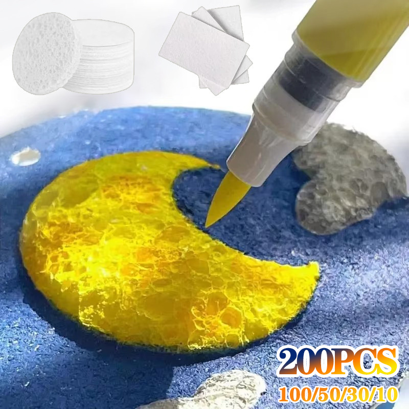 

10-200Pcs Diy Painting Foam Texture Painting Paper 3D Art Drawing Paper White Foam Texture Craft