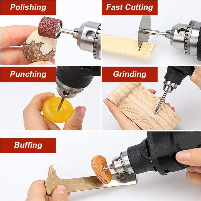 Jld Mini Die Grinder Bor Tuner Turner Listrik - Alat Ukir Kayu, Amplas, Pemotong - Karet, Kamera