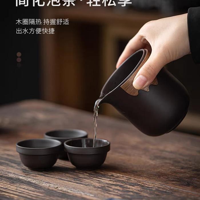 TOP TEA POT SET TRAVEL TEA SET PORTABLE WITH BAG -