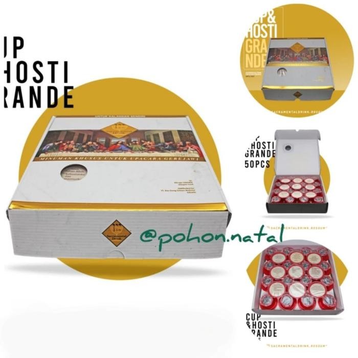 

Paket Anggur Hosti Ayat Besar d5cm Ros Gung Perjamuan Kudus Dus 50 pcs