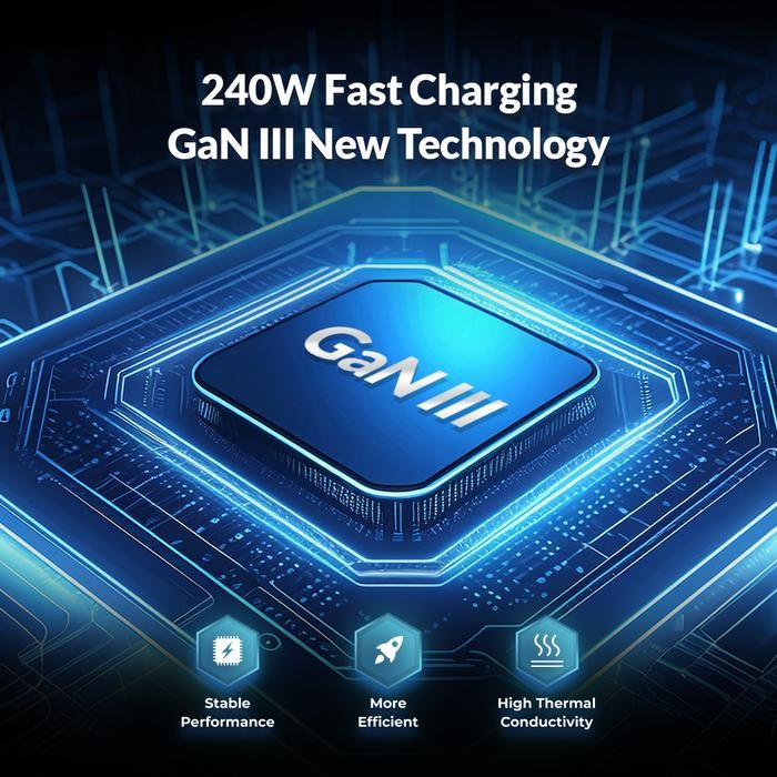 Uneed Gan Charger 240W With Display Pps Qc 4.0 Pd 3.0 Afc - Uch482 #Gratisongkir #Sale #Discount