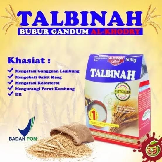 Amorie- Makanan Sehat Tepung Gandum Bubur Talbinah Nabawi Obat Maag Kronis Ori