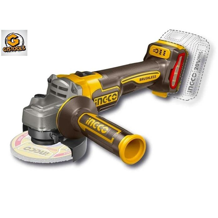 Gerinda Cordless 4" Brushles Ingco Cagli21104 - Cordless Angle Grinder