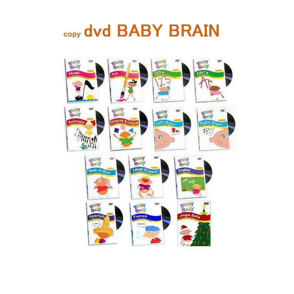 10 DVD Brainy Baby Untuk Edukasi Anak (baby brain)