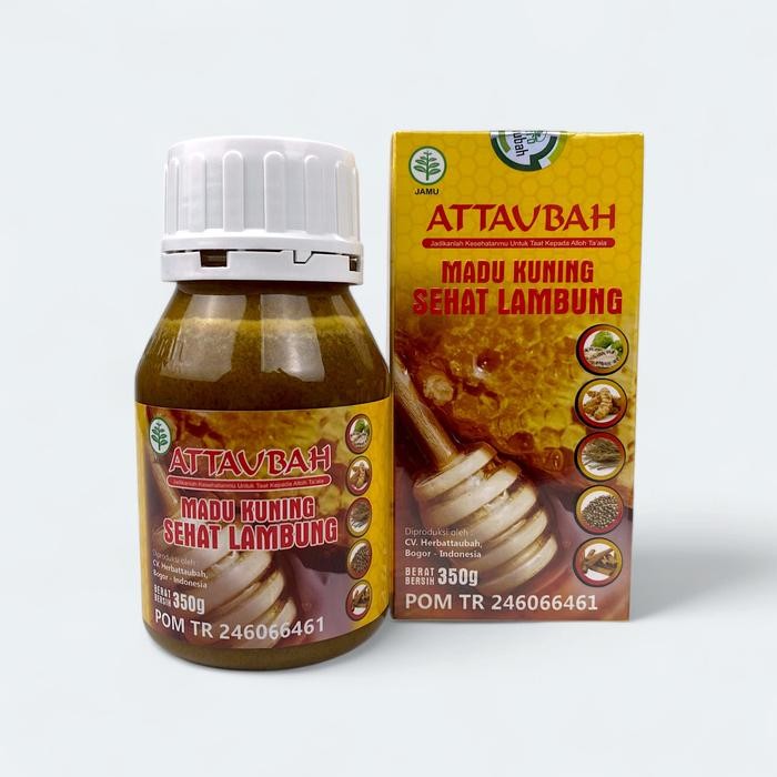 

Terlaris- Madu Kuning Sehat Lambung Attaubah 350Gr Original Alami Honey Syrup -Gratisongkir