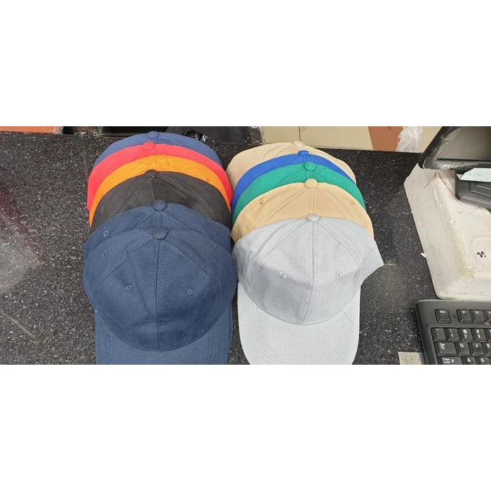Topi Baseball Bahan Rafel Tebal Bordir Custom Logo /Tulisan #Gratisongkir