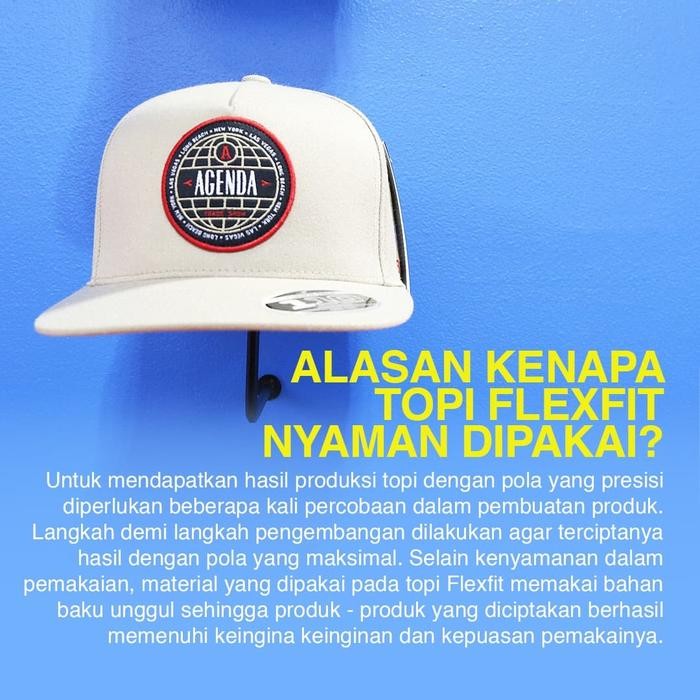(Free Box + Stiker) Topi Tumblr Polos Flexfit Yupoong 6245Cm Original #Gratisongkir