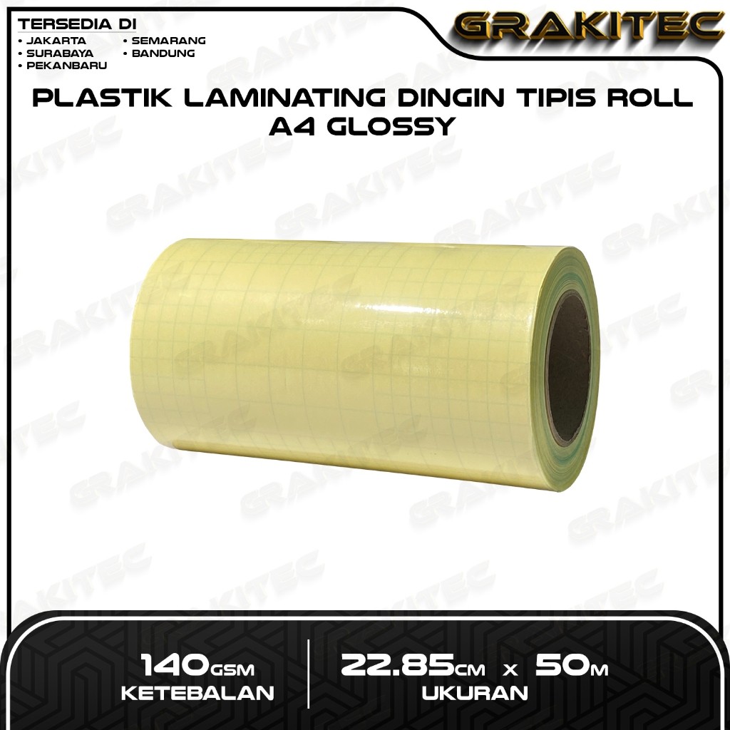 

Plastik Laminasi Dingin ROLL A4 50 METER DOFF & GLOSSY