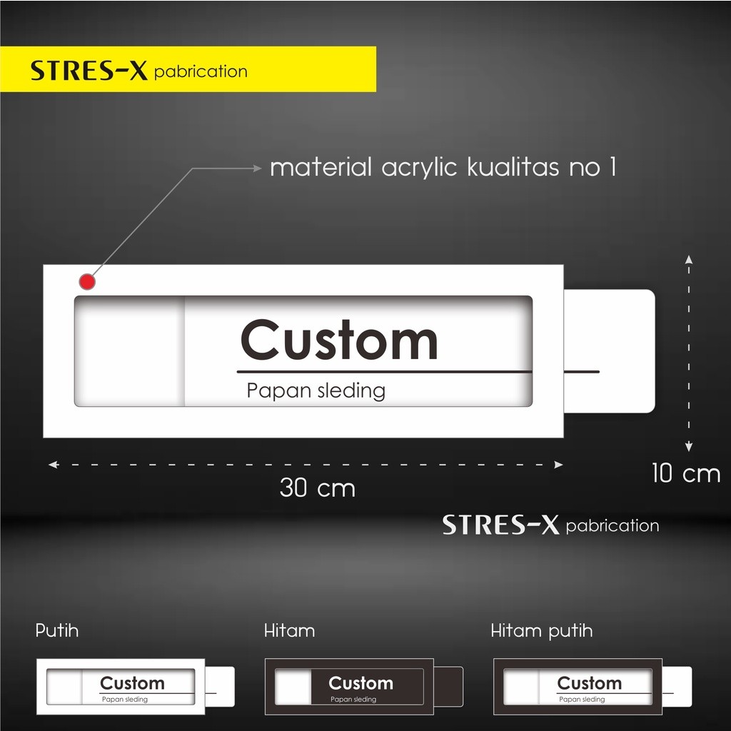 

PAPAN NAMA RUANGAN SLIDING costum tulisan