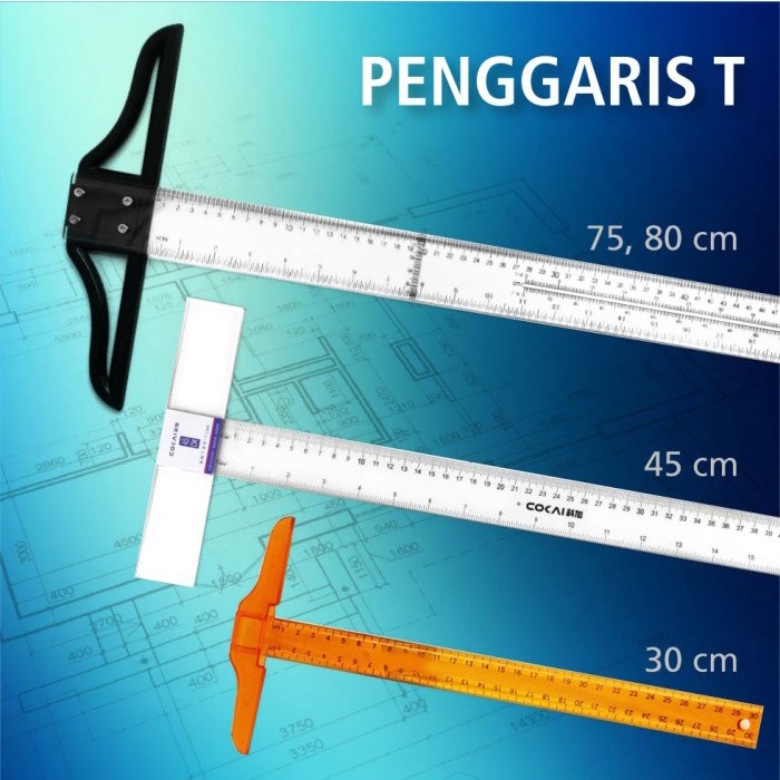 

Penggaris T, Mor Segitiga Meja gambar Drafting Arsitek bukan Rotring