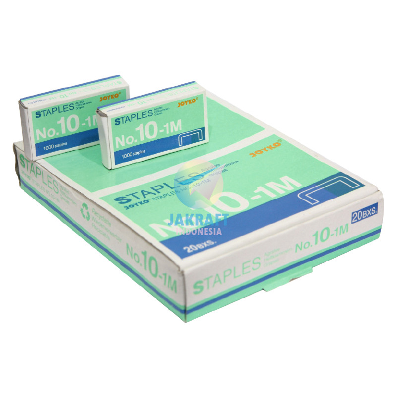 

(1 Box) GROSIR Staples Kecil Sedang JOYKO No.10-1M Refill Isi Stapler Hekter HD-10 / HD-10CL /
