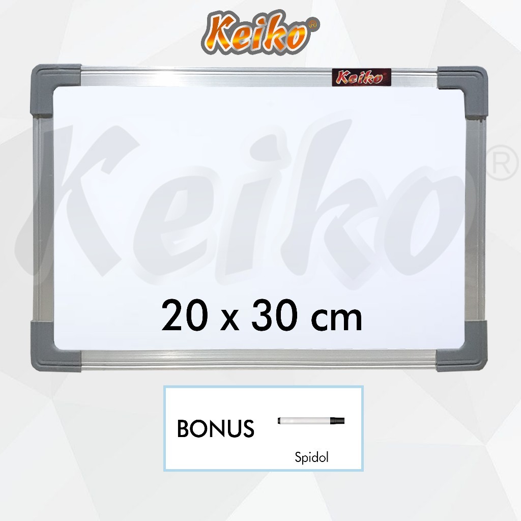 

Papan Tulis Whiteboard / White Board Gantung Single Face Keiko 20 x 30 cm
