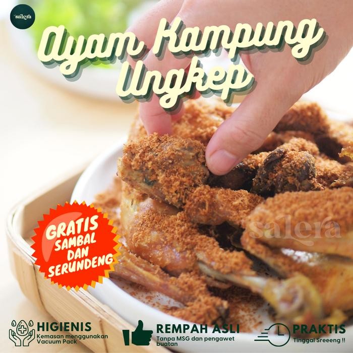 

NewZbgt- Ayam Kampung Ungkep Bumbu Kuning Lembut 1 ekor Praktis Siap Goreng