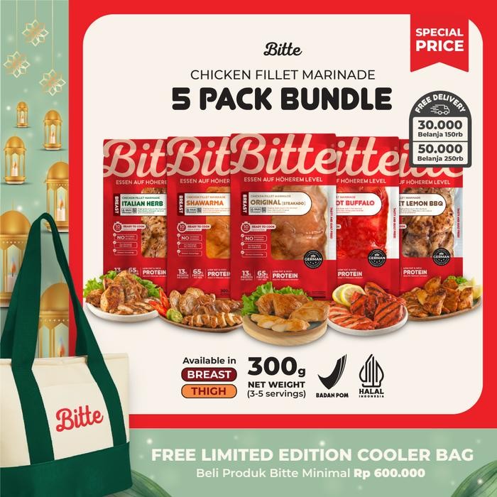 

NewZbgt- 5 PACK BUNDLE Chicken Fillet Marinade / Ayam Marinasi 300g - Bitte