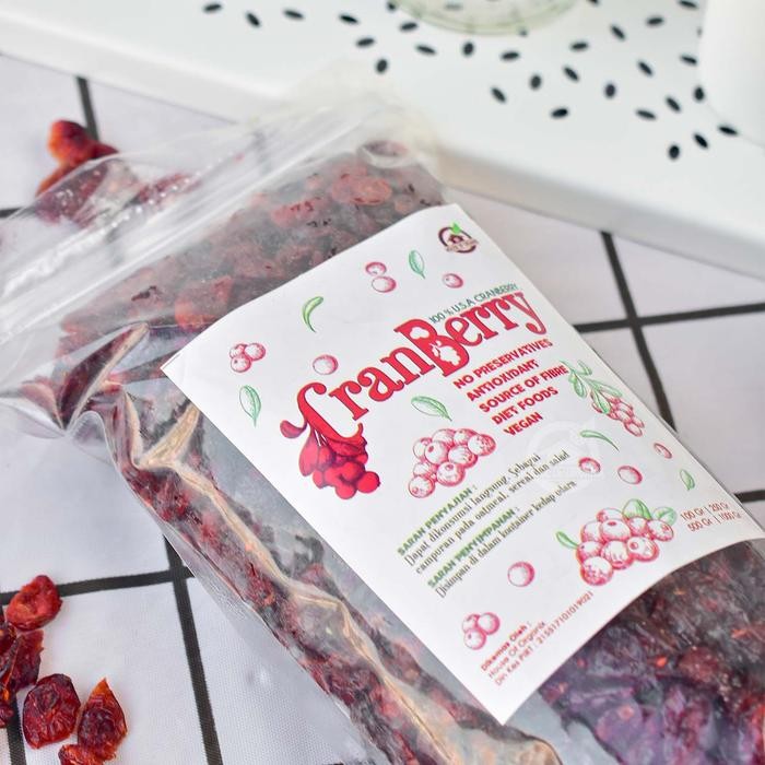 

NewZbgt- Dried Cranberry (Cranberry Kering Alami) 1kg House Of Organix