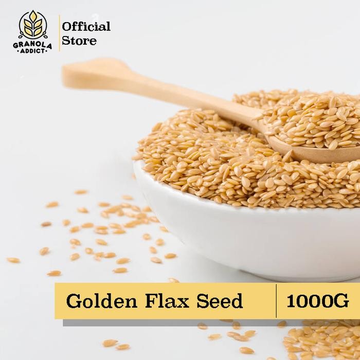 

NewZbgt- Golden Flax Seed / Biji Rami Kuning 1000G - Granola Addict Ingredients