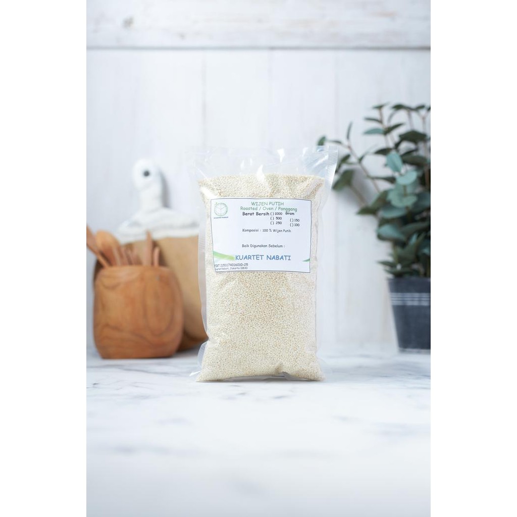 

NewZbgt- 1000gr Roasted Wijen Putih / White Sesame Seed - Oven - Sangrai