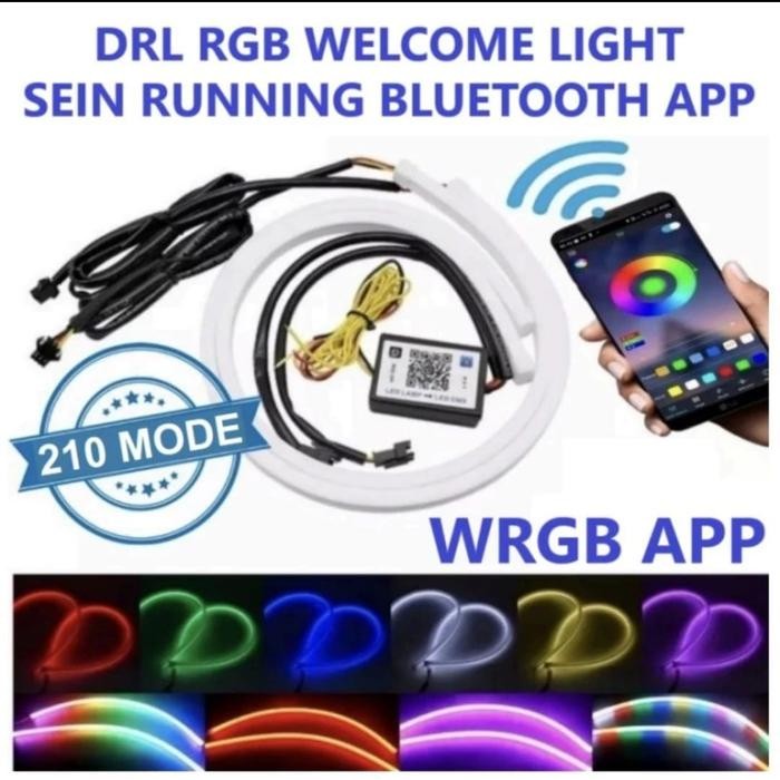 Lampu Led Alis Flexibel Rgb App 30 60 Cm Rgb Matrix Mobil Motor Vinyx
