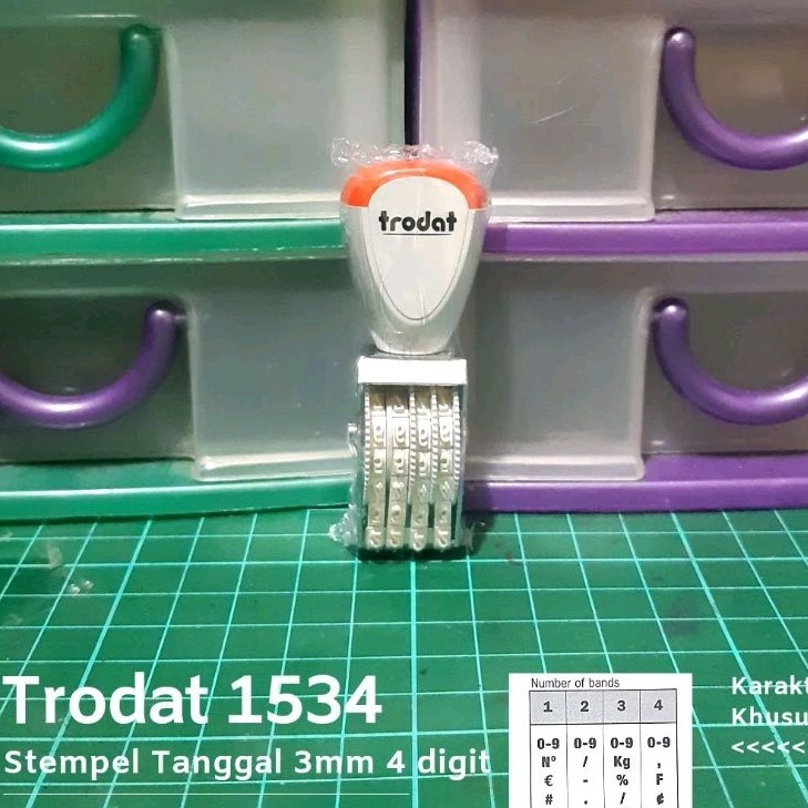 

Stempel Manual Angka 4 Digit 3 mm 5 mm Trodat 1534 1554
