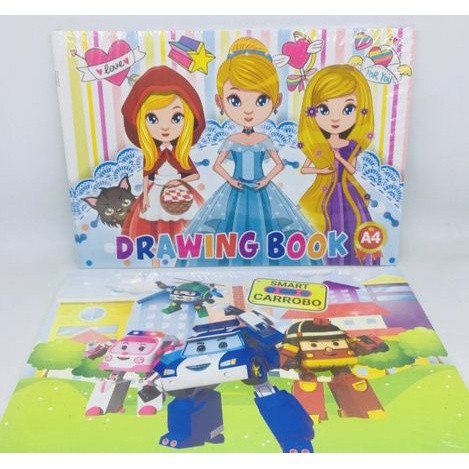 

Buku Menggambar / Drawing Book isi 1 pack (10 pcs motif campur cewe dan cowo)