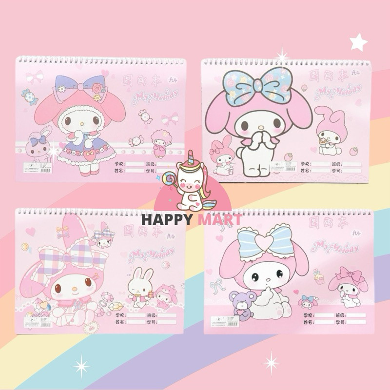 

buku gambar + free sticker melody