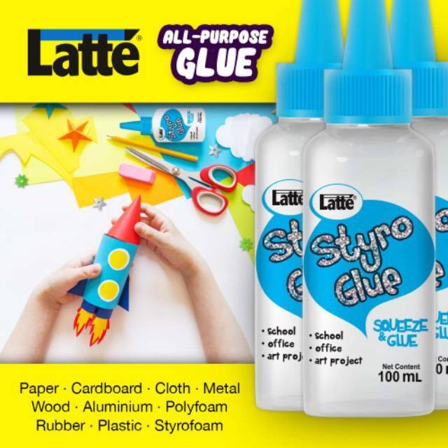 

Lem Latte Styro Glue / UHU / 100ml / Twist