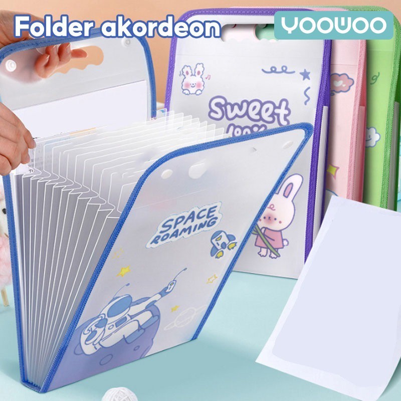 

YooWoo File Organizer / penyimpanan berkas / folder portable / tempat kertas ujian