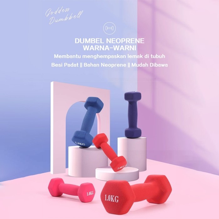 Barbel 3kg Gym Fitness Dumbell 2Kg Dumbell 1Kg/Dumbell 3Kg / Barbel Mini / Barbel Non Slip Dumbbell