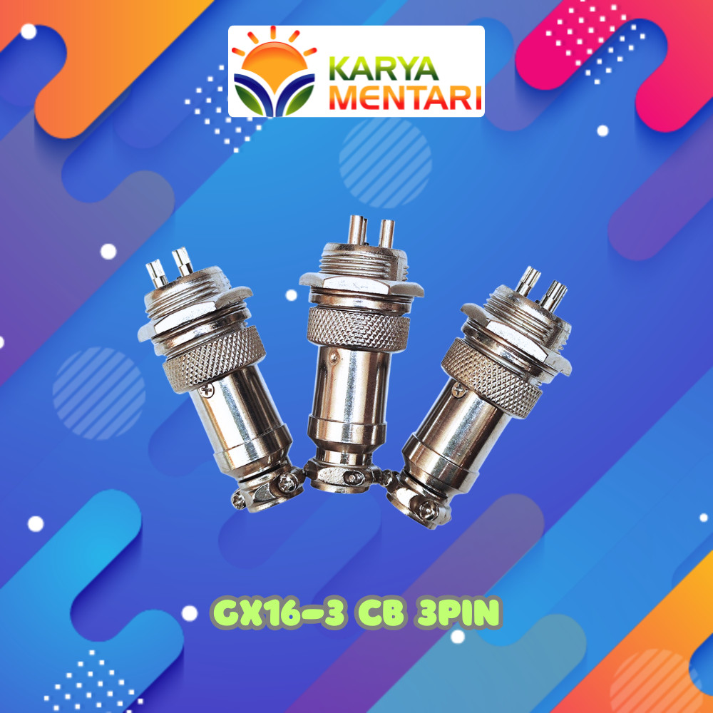 Konektor CB GX16 3pin  Aviation Connector GX16 3pin Male Plug Connector GX16 Circular Socket Plug Pa