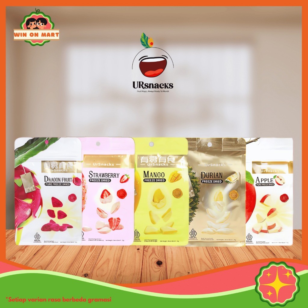 

Buah Kering Ursnack Dried Fruit Durian Mangga Buah Naga Strawberry Apple
