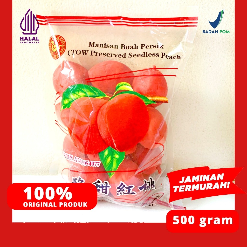 

MANISAN PERSIK TANPA BIJI ANGTOW SIANTOW PRESERVED PEACH SEEDLESS CHEN LIANG JI