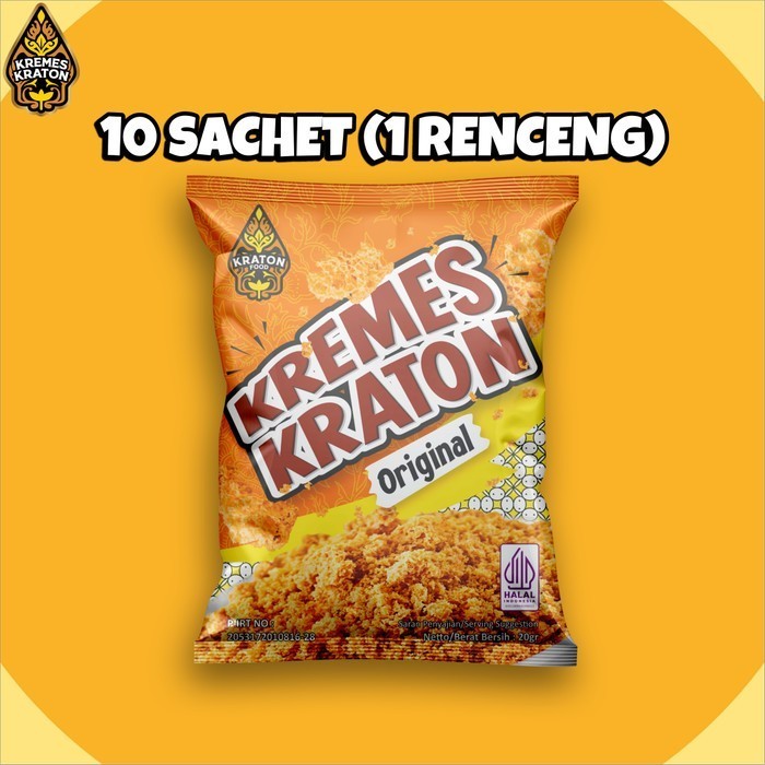 

Kremes Kraton Sachet isi 10 Saset 1 Renceng - Rasa Orinal Kremes Sari Ayam Kampung Asli