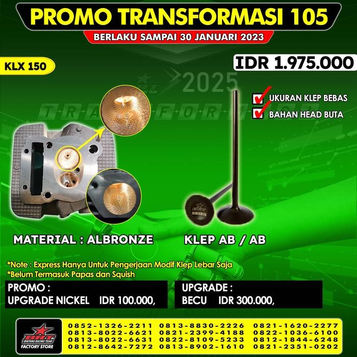 PREMIUM CYLINDER HEAD KLX 150 BRT