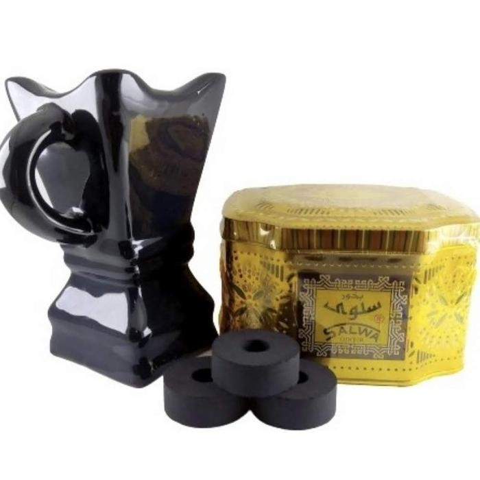 PREMIUM Paket Bukhur Buhur Gahru SALWA Arang Magic Dan Prapen Keramik