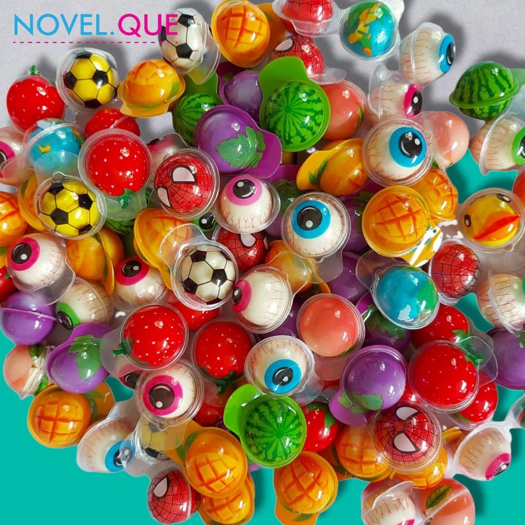 

Sajiandapur Gummy Jelly Korea - Trolli Planet Bubble Gum / Permen Trolli Bola Mata Soccer Botol Susu