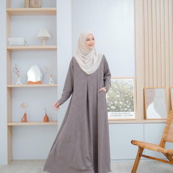 Layali- Minna Dress Abaya Emboss By Alveera