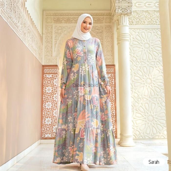 Layali- Gamis Wanita/Gamis Rayon LD 120 & 105/gamis rayon motif/daily wear