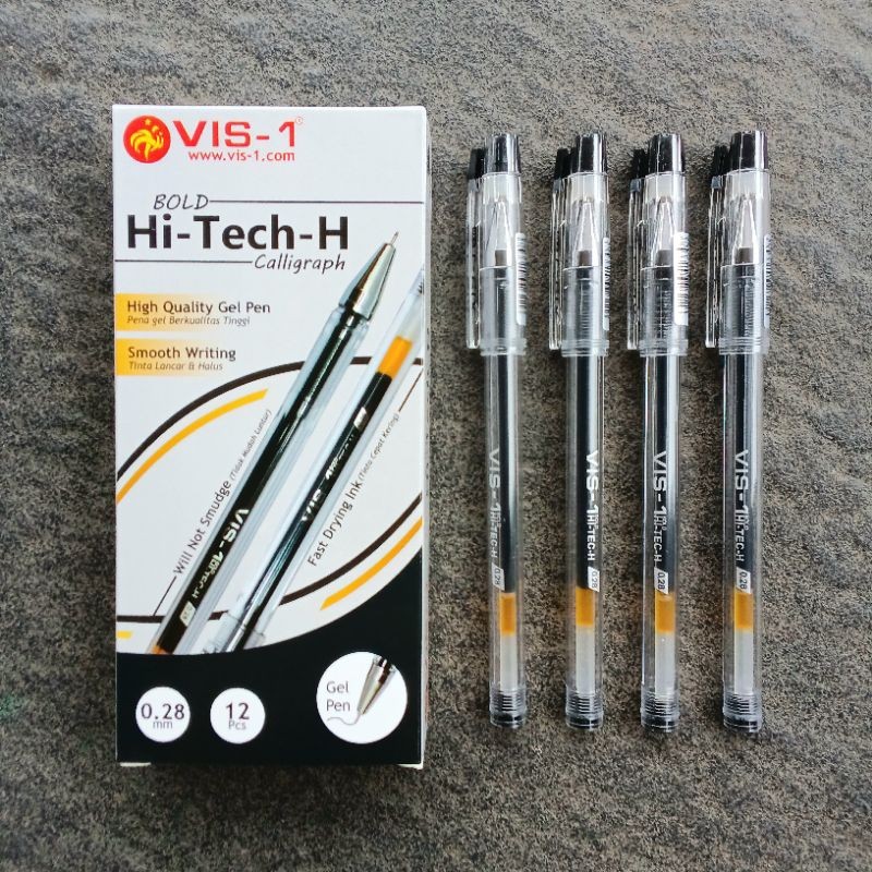 

UM1 Pulpen Gel Pen VIS-1 Hi-Tech Bold 0.28 mm ( 12 Pcs ) [ Orinal ]