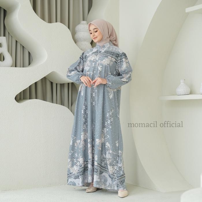 Mosya- FAIRUZ GAMIS RAYA DRESS MUSLIM MAXMARA LUX PRINT PREMIUM Lebaran Wanita Pesta Syari