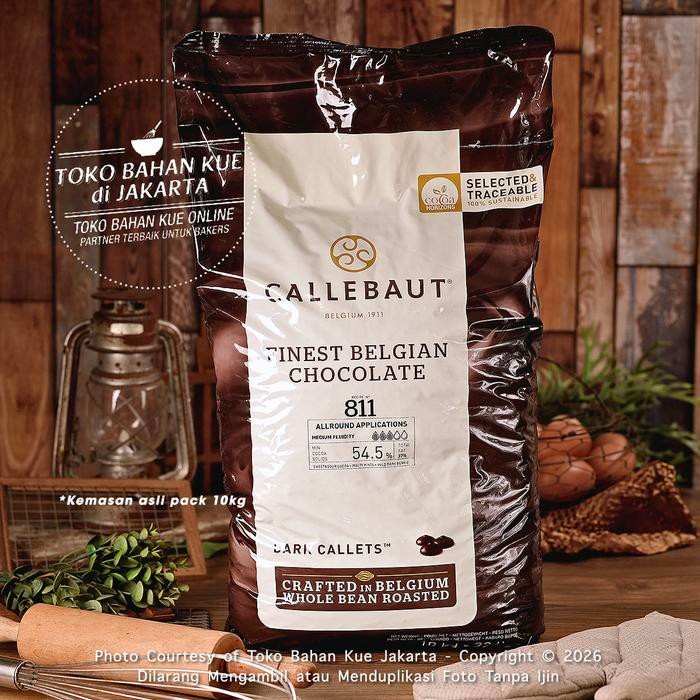 

Callebaut Dark Chocolate Couverture 811 NV 54,5% 10kg Cokelat 811NV