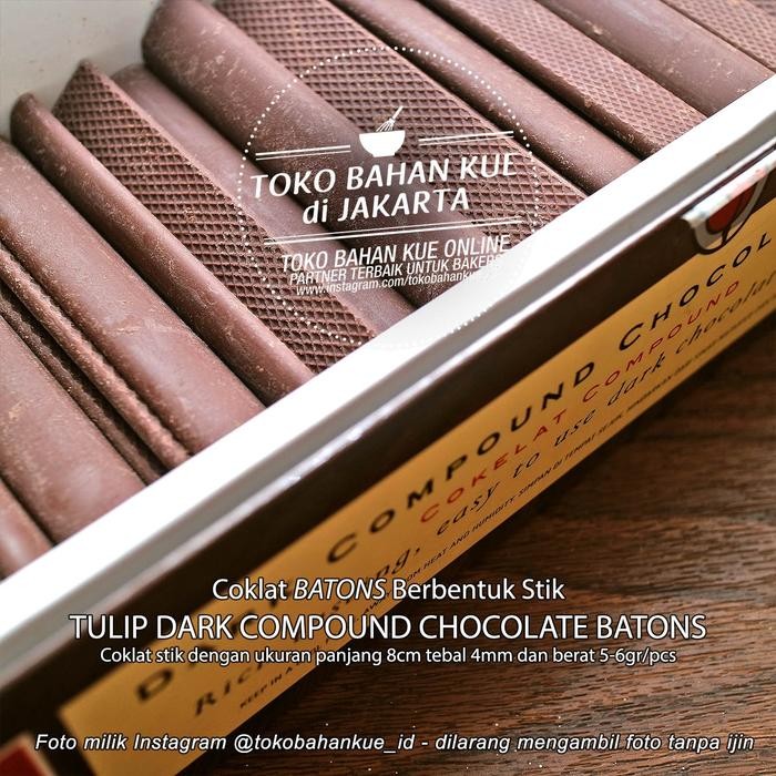 

Coklat Stik Chocolate Batons Compound Sticks Cokelat Tulip - 500 gr