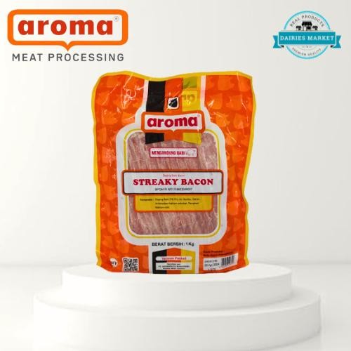 

Pork Streaky Bacon 1Kg Aroma (Non-Halal)(Wajib Go/Grab-Send)