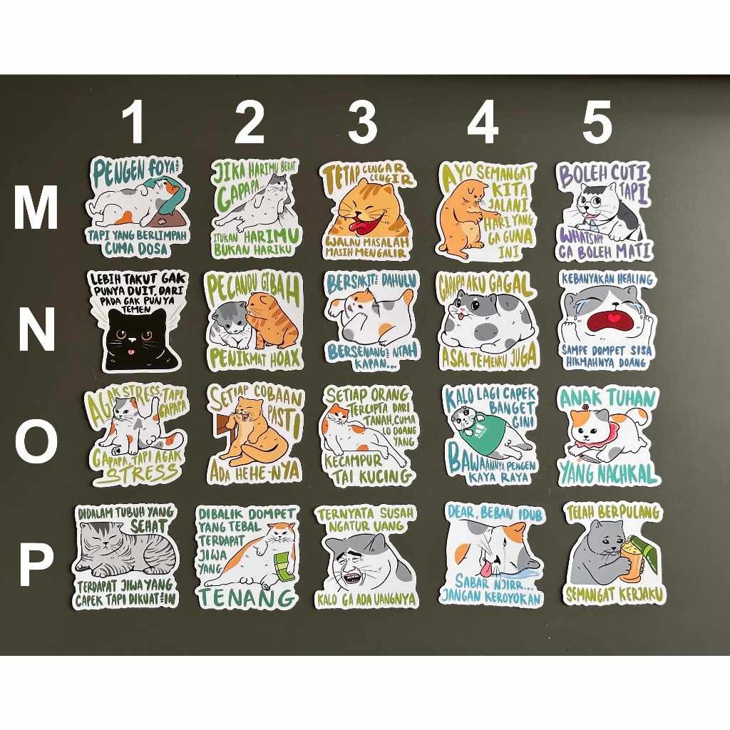 

UM1 Sticker Kucing Mental Illness EDISI 4