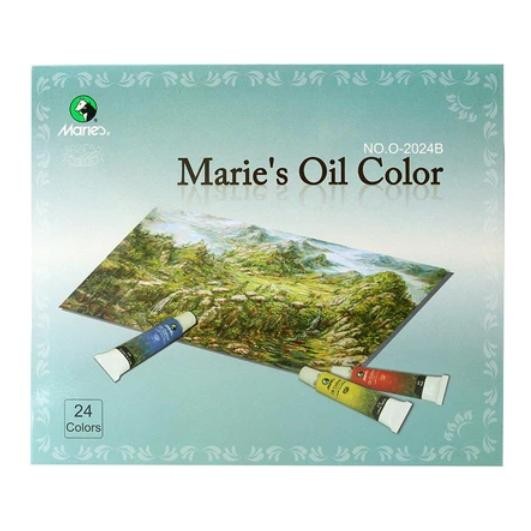 

TERLARIS Cat Minyak Maries Oil Color Set 24 X 12 ML / MARIES Cat Minyak / Oil MARIES 24 Warna 12ml