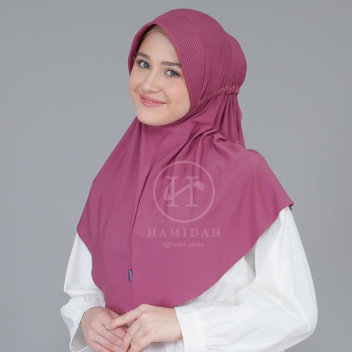 Lamia- HIJAB BERGO SIZE L HAMIDAH SERUT PREMIUM