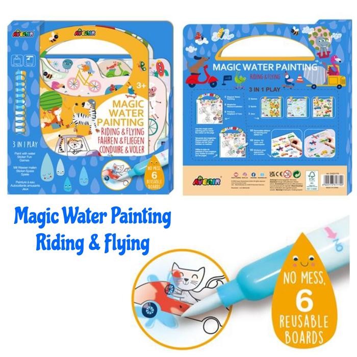 

TERLARIS Mainan Buku Edukasi Aktivitas Anak Avenir Magic Water Painting Melukis