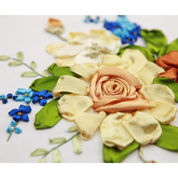 

TERLARIS 3D Embroidery Sulam Pita Kit Marterial Ribbon Package Cross Stitch