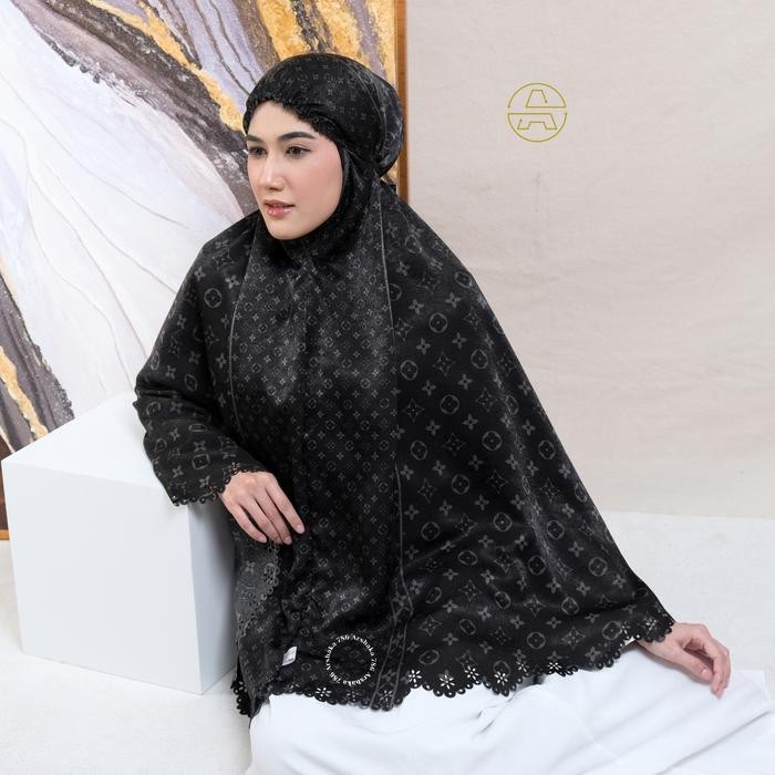 Lamia- Arshaka 786 - Bergo Motif Hijab Instan Kerudung Bergo Santorini Silk Motif Wanita Muslim