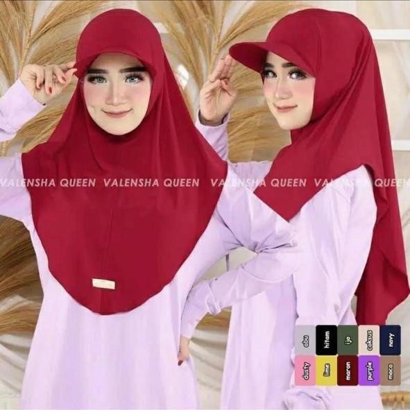 Lamia- hijab sporty topi jersy/hijab buat olahraga anti panas Muslim Cantik Nyaman