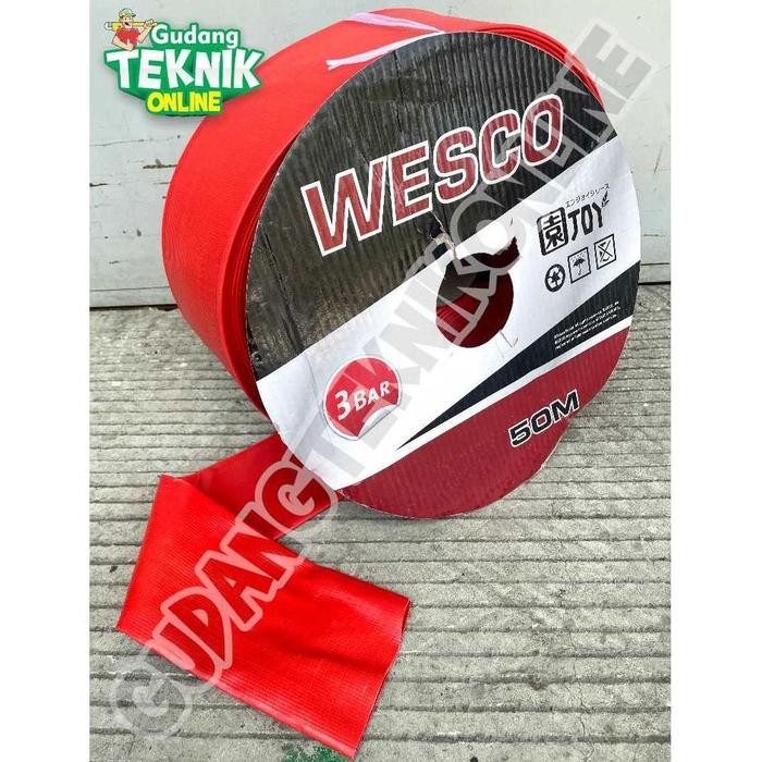 Selang Buang Air Irigrasi Sawah 2" 3" Karet 50M WESCO 1 ROLL / Sunny Hose 2 3 Inch 50 METER Selang